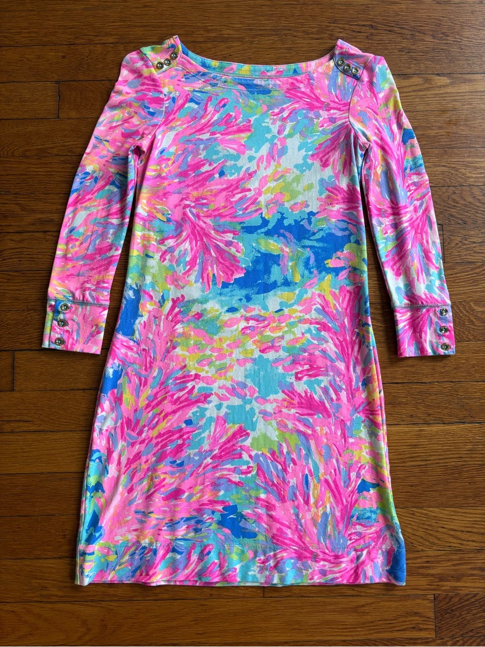 Lilly Pulitzer Multi Palm Beach Sophie Dress XXS